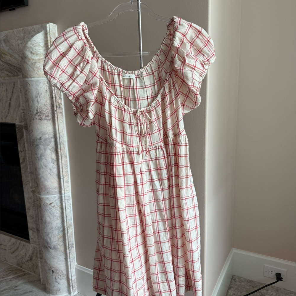 Doen Sarria Dress Red Atticus Plaid